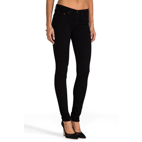 Rag & Bone Womens Jeans Sz 24 Black Plush Legging Style Pants W15030163 - Picture 3 of 11